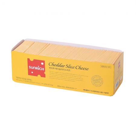 [단품] 썬리취 체다 슬라이스치즈 1.8kg (18g x 100매) 냉장 이미지