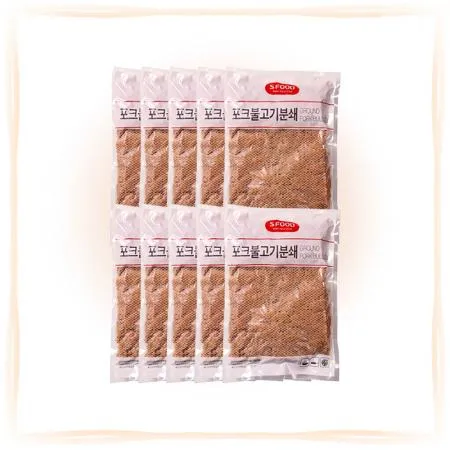 [무료배송] 에쓰푸드 포크불고기분쇄 1kg 피자토핑 돼지고기
