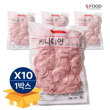 [10개 무료배송] 에쓰푸드 카나디안 햄 1kg 냉동