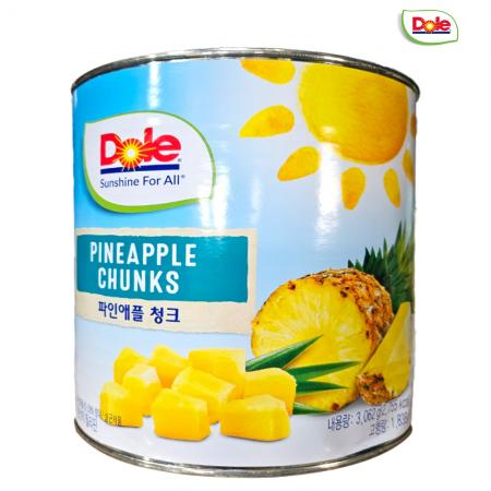 Dole 돌 파인애플 청크 3kg 상온