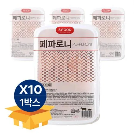 에쓰푸드 페파로니 1kg 냉동 페퍼로니 피자토핑