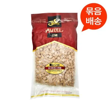 [단품] 오뗄 포크토핑그래뉼 1kg 냉동 피자토핑 고기토핑