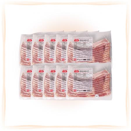 [무료배송] 에쓰푸드 후레쉬 베이컨 7mm 슬라이스 500g 냉동 훈제 파스타토핑