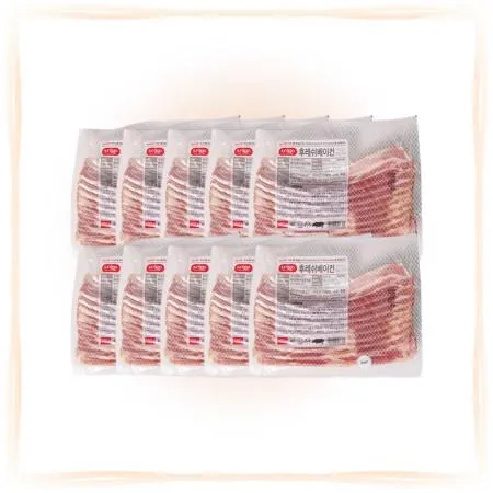 [무료배송] 에쓰푸드 후레쉬 베이컨 7mm 슬라이스 500g 냉동 훈제 파스타토핑