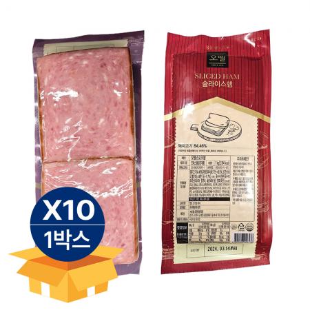 [무료배송] 오뗄 스모크햄 슬라이스 1kg 냉장 베이커리 훈제햄