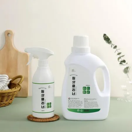 오렌지 오일함유 원샷 화장실 주방 청소세제500ml+2000ml