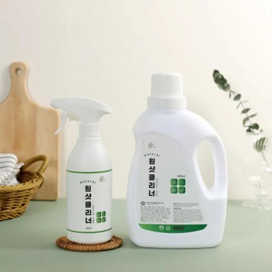 오렌지 오일함유 원샷 화장실 주방 청소세제500ml+2000ml 이미지