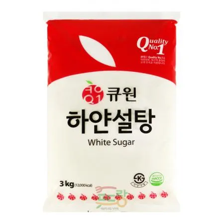 백설탕[큐원,하얀설탕]3kg