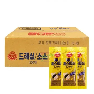 허니머스타드소스[오뚜기,일회용,포장용,배달용,1박스(200개)]12g