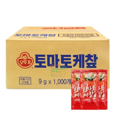 토마토케찹[오뚜기,케챂,일회용,포장용,배달용]9g*1000EA