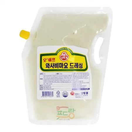 와사비마요드레싱[오뚜기,오쉐프,드레싱소스]2kg