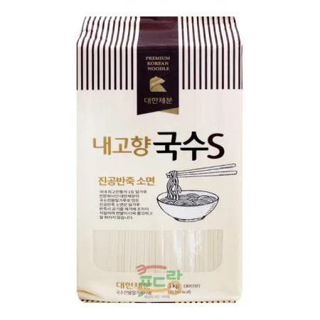 내고향국수S[대한제분(곰표),진공반죽,소면,잔치국수,멸치국수]3kg