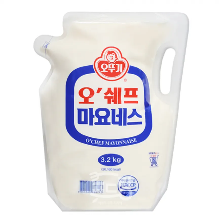 오뚜기 오쉐프 마요네즈 스탠딩파우치 3.2kg 이미지