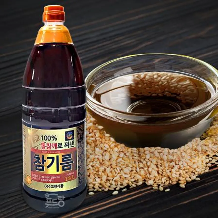 고향식품 통참깨100% 참기름 1.8L 이미지
