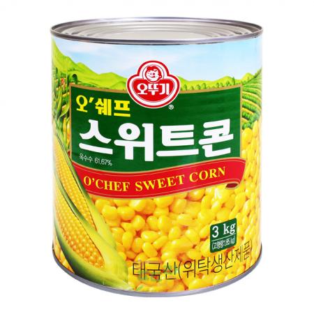옥수수콘[오뚜기,오쉐프,스위트콘,태국]3kg