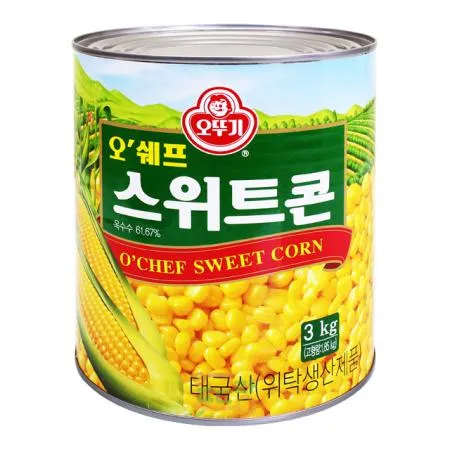 옥수수콘[오뚜기,오쉐프,스위트콘,태국]3kg