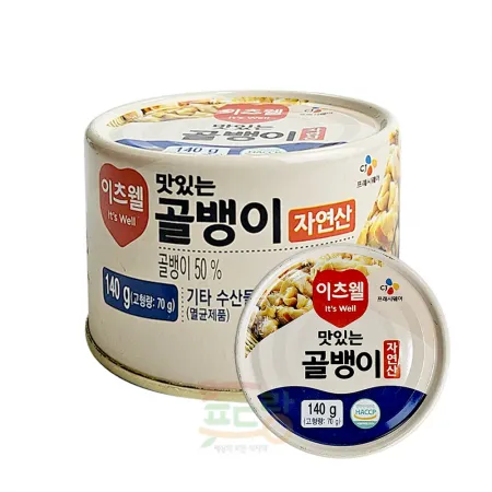 골뱅이[CJ,이츠웰,자연산골뱅이]140g*48ea(1box)