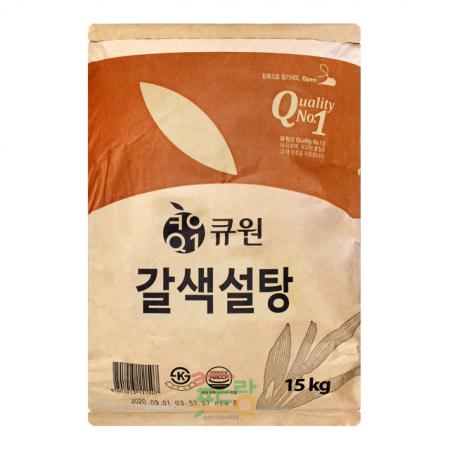황설탕[큐원,갈색설탕]15kg