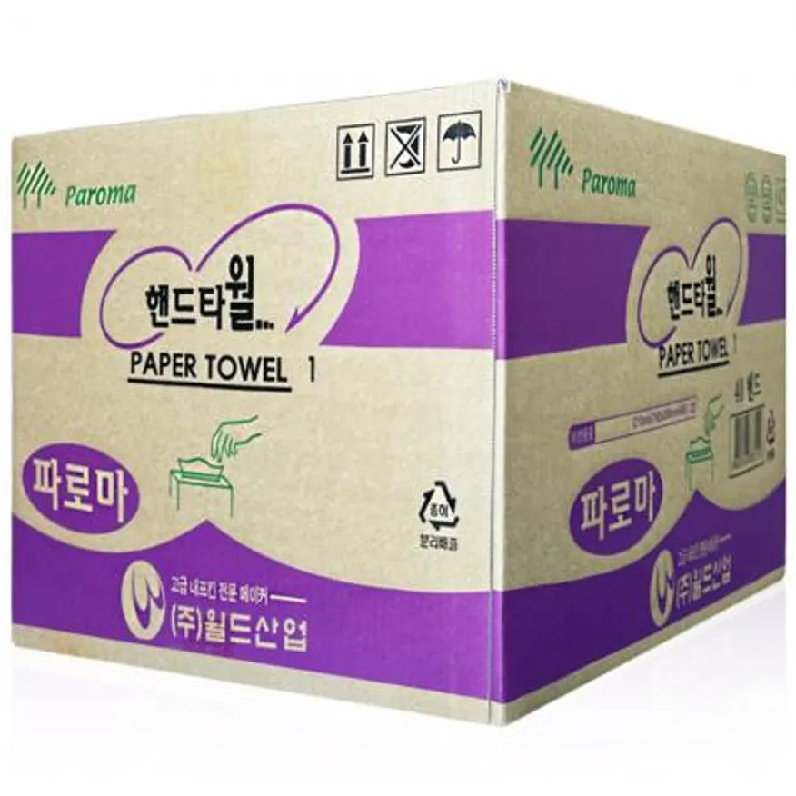 파로마 핸드타월 4000매(흰색), 페이퍼타올 핸드타올 이미지