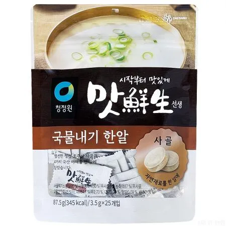 청정원 맛선생 사골 국물내기한알 87.5g x 10개,코인육수 분말육수 가루육수 조미료 만능 캠핑 간단 고체 다시다
