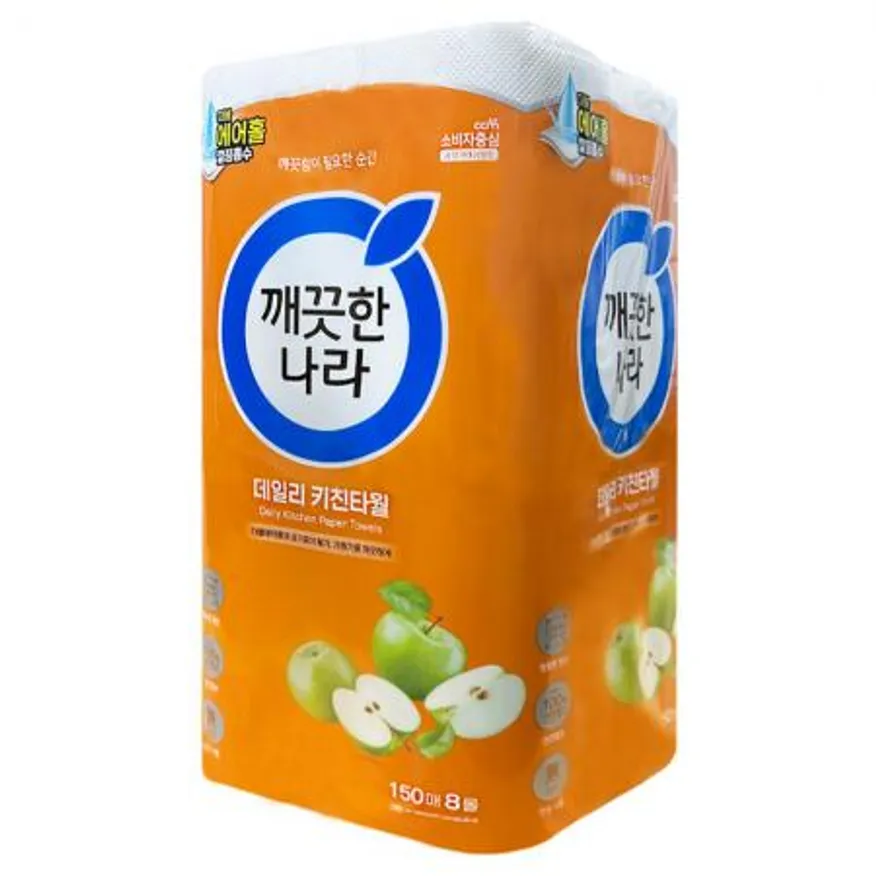 깨끗한나라 키친타올 150매 8롤 이미지