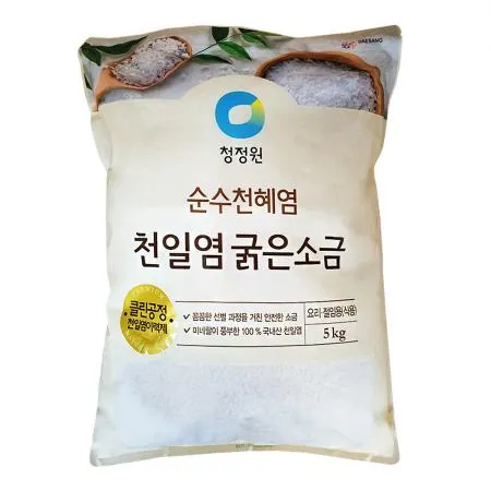 청정원 천일염 굵은소금 5kg x 4개