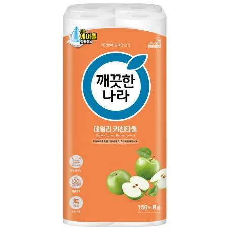 깨끗한나라 키친타올 150매 8롤