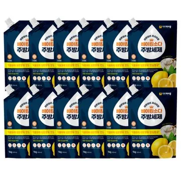 닥터케이콩 레몬담은 프리미엄 베이킹소다 주방세제 리필 1kg 12개(1박스)