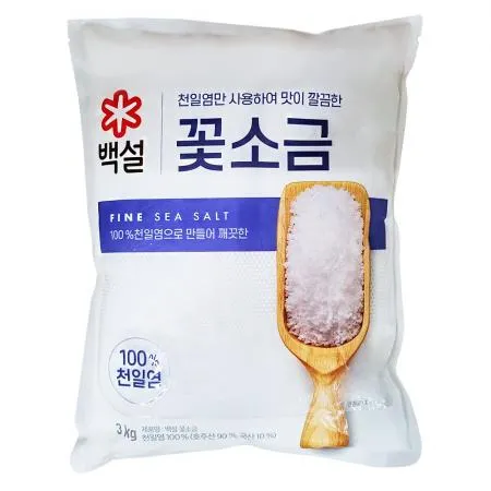백설 꽃소금 3kg x 6개