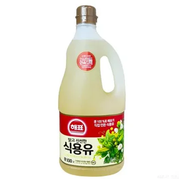 해표 대두유 1.5L x 8개,식용유 기름 콩기름