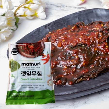 맛누리 깻잎무침 1kg 1박스 10개입 이미지