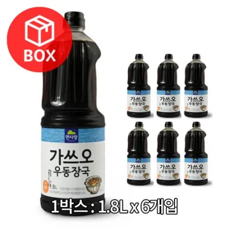 면사랑 가쓰오 우동장국 1.8L 1박스(6개)