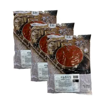 반찬단지 마늘쫑무침 4kg 1박스 3개