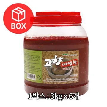 고향식품 비빔장 3kg 1박스(6개)