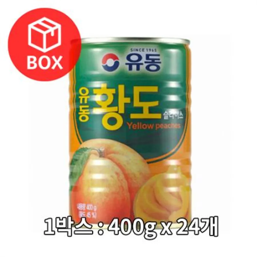 유동 황도슬라이스 400g 1박스(24개) 이미지