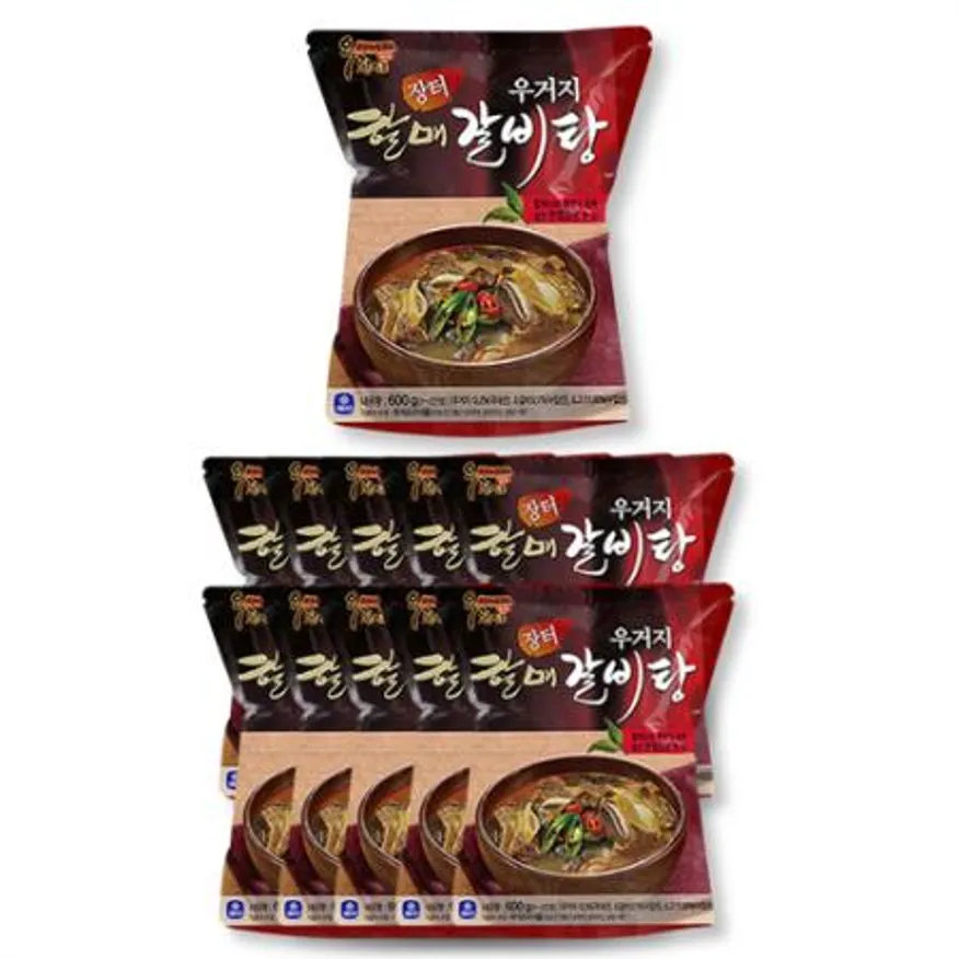 옥천 장터할매 우거지갈비탕 600g 10팩 세트 이미지