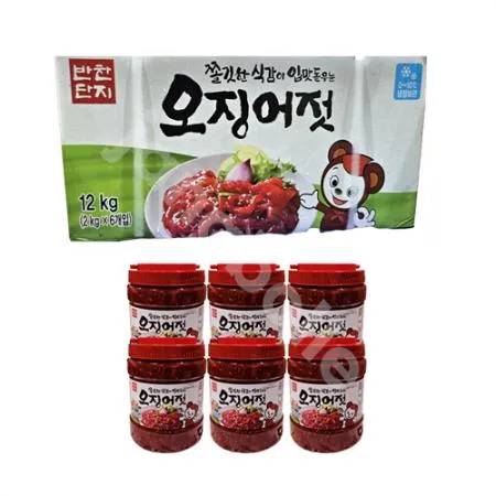 반찬단지 오징어젓(PET) 2kg 1박스 6개입