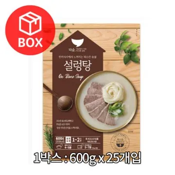 선미 따숨 설렁탕(실온) 600g 1박스 25개입