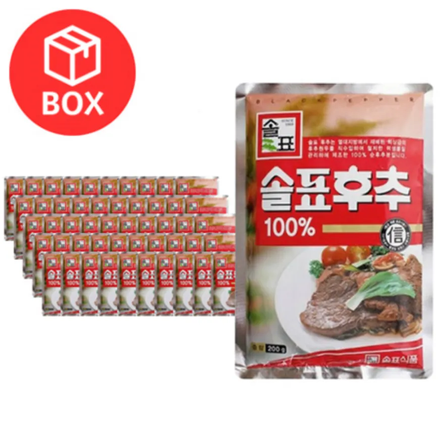 솔표 후추100% 200g X 50개 (1박스) 이미지