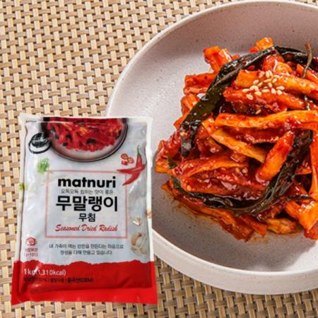 맛누리 무말랭이무침 1kg 1박스 10개입 이미지