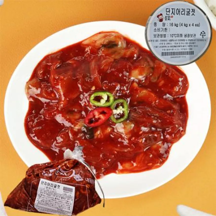 반찬단지 어리굴젓 4kg 1박스 4개입 이미지