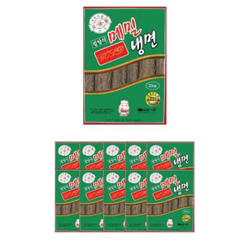 농민식품 평양식 메밀냉면 골드 2kg 1박스 10개입 이미지