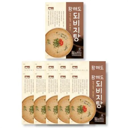 고향식품 되비지탕 600g 10팩 세트