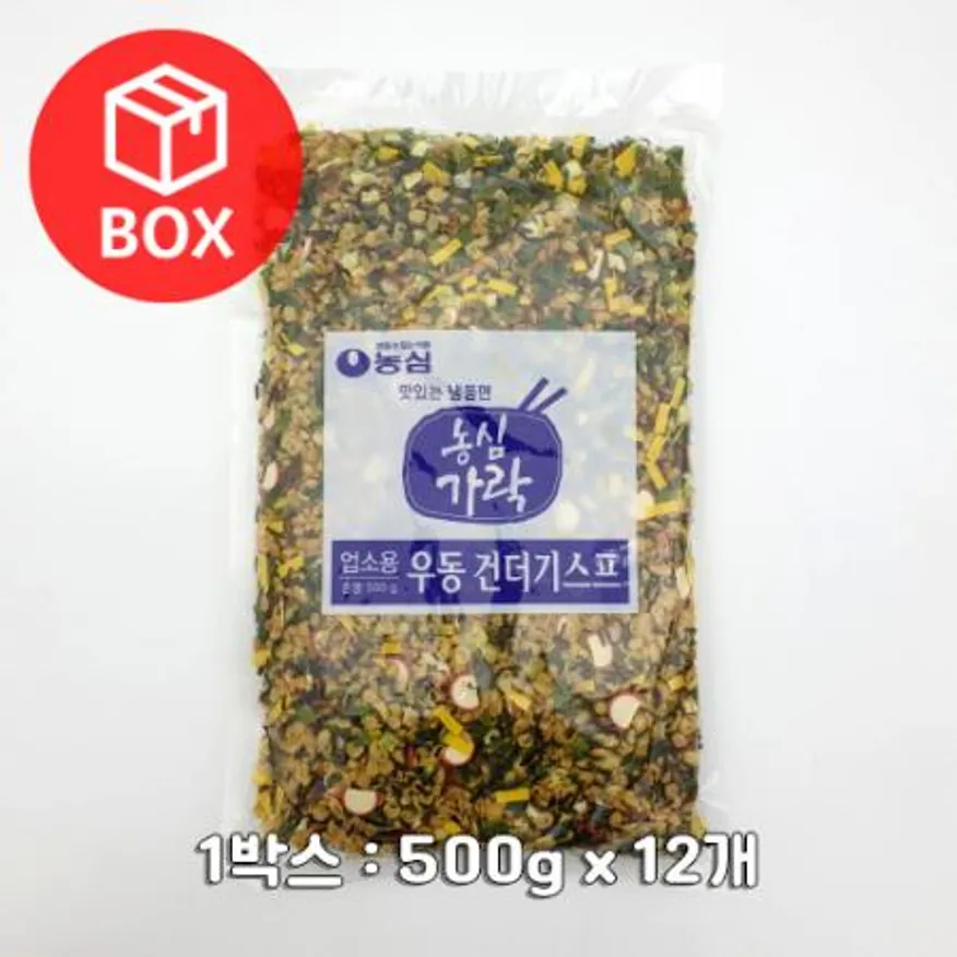 농심 가락우동 건더기스프 500g 1박스(12개) 이미지