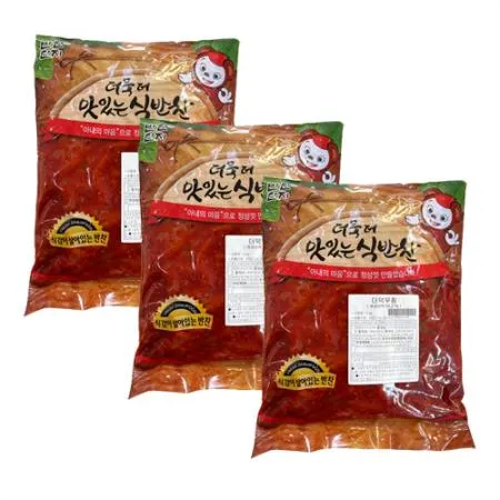 반찬단지 더덕무침 4kg 1박스 3개