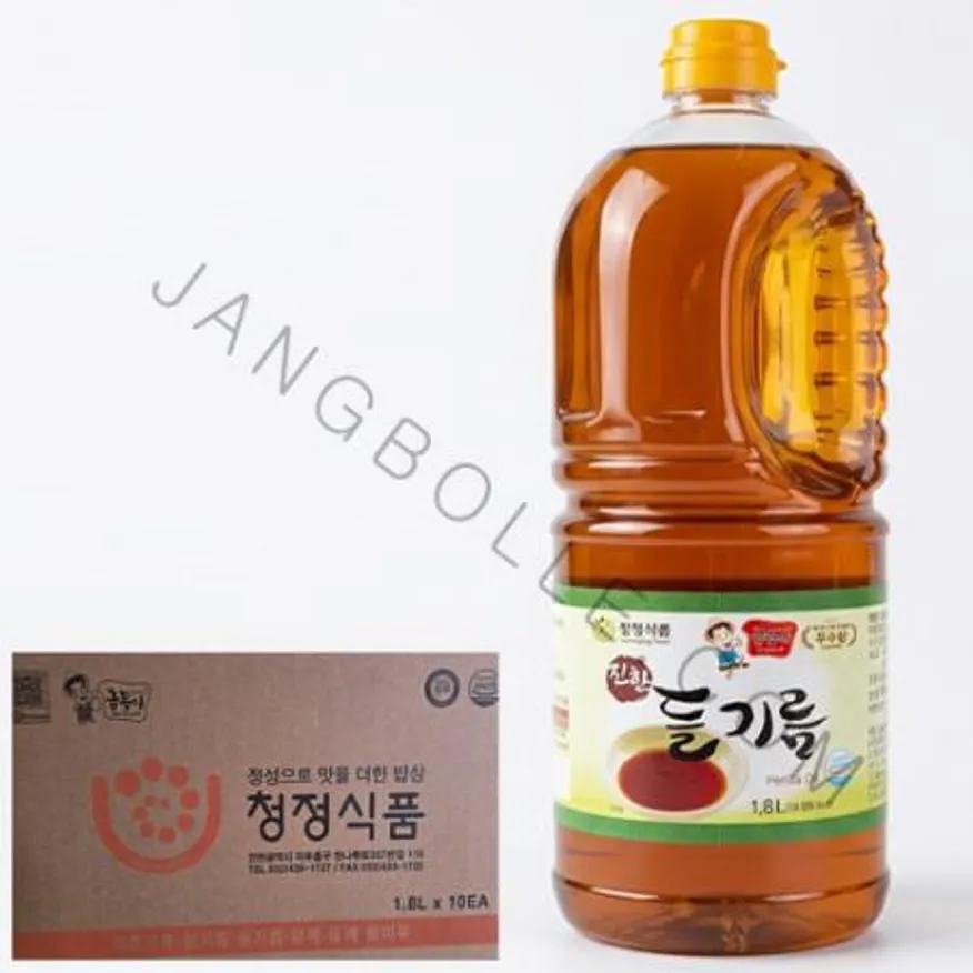 청정식품 금동이 진한 들기름100% 1.8L 1박스 10개 이미지
