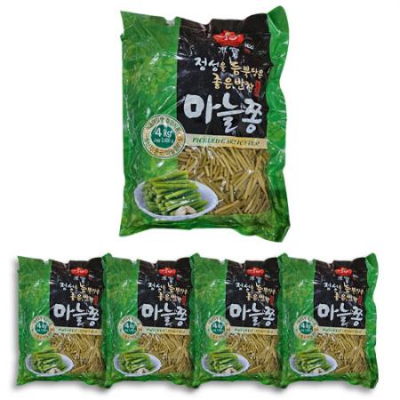 동보식품 식초마늘쫑 4kg 1박스 4개입
