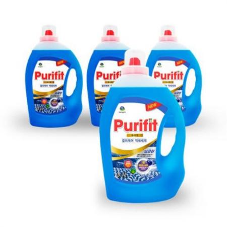 하루그린 퓨리핏 액체세제 딥클린 컬러케어 3.1L 4개