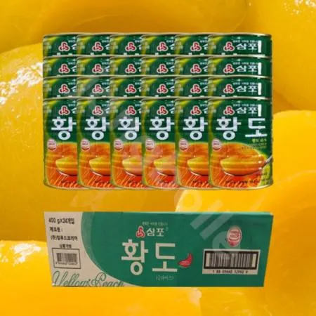 삼포 황도 400g 1박스 24개