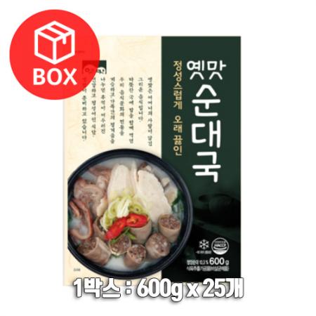 고향식품 옛맛 순대국 600g 1박스 25개입